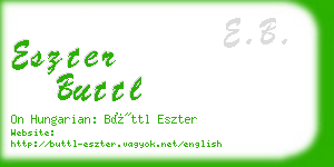 eszter buttl business card